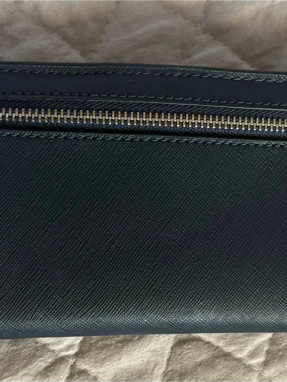 Kate Spade Staci Large Wallet Colorblock Navy Blue And Baby Blue